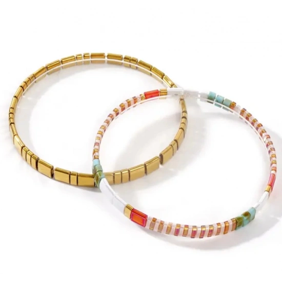 CAM BONCUK LASTİKLİ BİLEKLİK