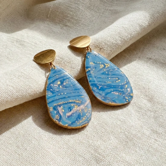 Azure - Damla Polimer Kil Küpe