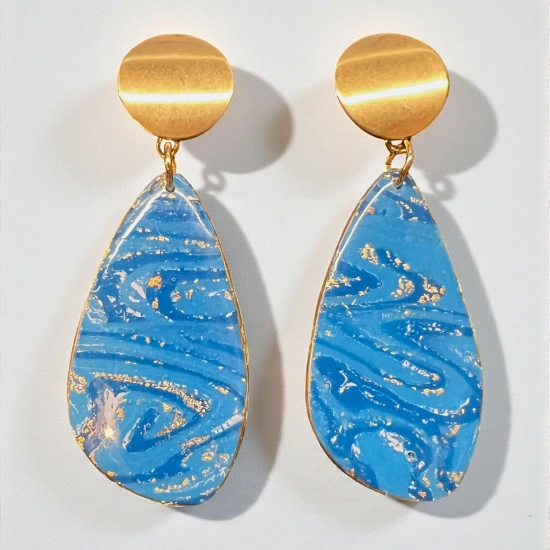 Azure - Damla Polimer Kil Küpe