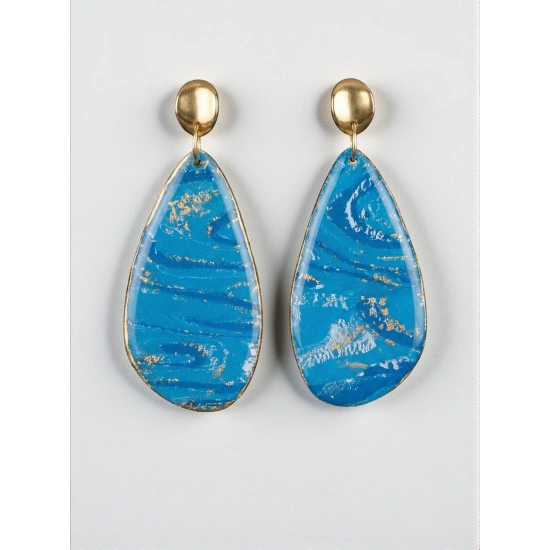 Azure - Damla Polimer Kil Küpe