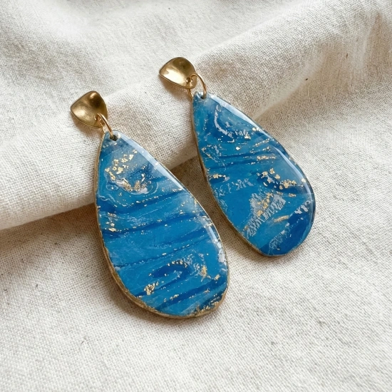 Azure - Damla Polimer Kil Küpe