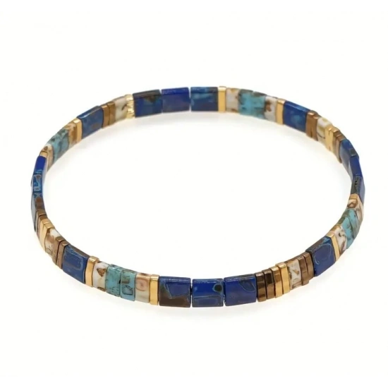 CAM BONCUK LASTİKLİ BİLEKLİK