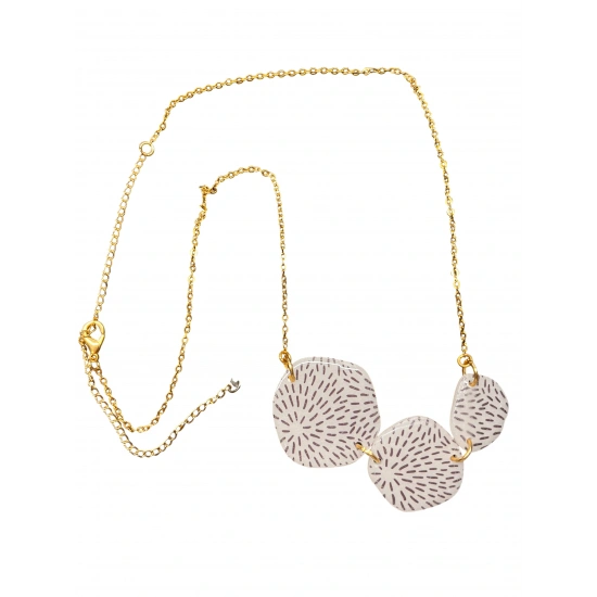 SOFT DOTS – Çelik Zincirli Polimer Kil Kolye