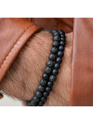 Erkek Boncuk Bileklik İkili