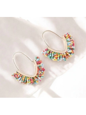 KUM BONCUK PASLANMAZ ÇELİK KÜPE