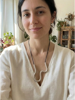 Spline - Deri İpli Polimer Kil Kolye