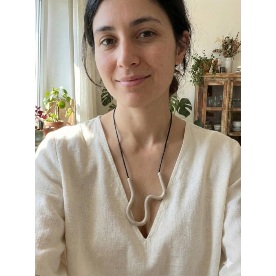 Spline - Deri İpli Polimer Kil Kolye