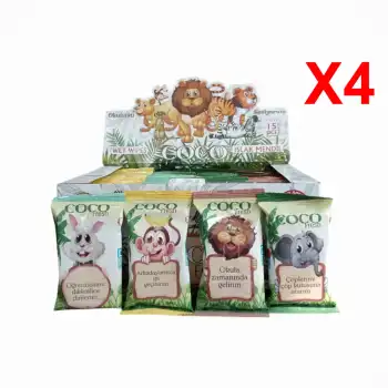 Coco Fresh Cep Islak Mendil (15li Paket) 36lı Kutu x 4 Kutu (144 Paket) - Safari Hayvanlar