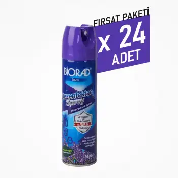 Biorad Parfümlü Dezenfektan Sprey Lavanta Kokulu 150ml - 24 Adet