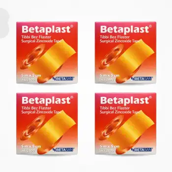 BetaPlast Tıbbi Bez Flaster 5cm x 5m - 4 Adet