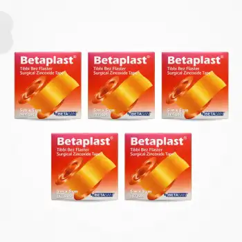 BetaPlast Tıbbi Bez Flaster 5cm x 5m - 5 Adet