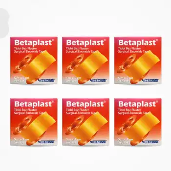 BetaPlast Tıbbi Bez Flaster 5cm x 5m - 6 Adet