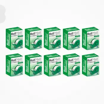 RollMed Tıbbi Hipoalerjenik Nonwoven Kağıt Flaster (Kesicili) 2,5cm x 5m - 10 Adet