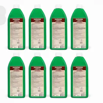 Aqua Batikonlu Sıvı Sabun (Poviodine %7,5 Scrub) 1 Litre - 8 Adet