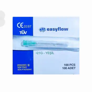 Easyflow İğne Ucu Yeşil Uzun (21G/38mm) 100lü Kutu