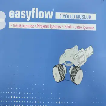Easyflow Üç Yollu Musluk Mavi 50li Kutu