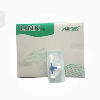 Link Üç Yollu Musluk Mavi 50li Kutu