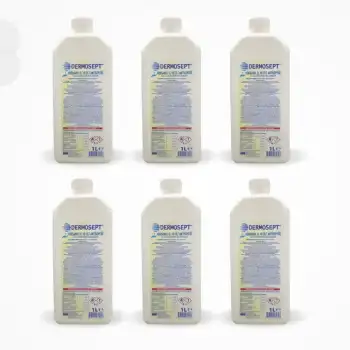 Dermosept Hibisanol Solüsyon Klorheksidin (CHLORHEXİDİNE %2) 1 LT - 6 Adet