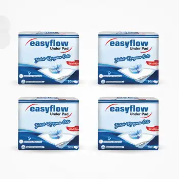 Easyflow Yatak Koruyucu 60cm x 90cm 30lu Paket x 4 Paket (120 Adet)