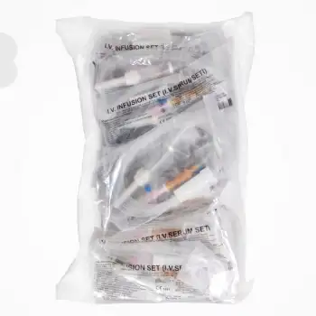 Sayberk Serum Seti Kilitsiz (Luer Slip) Pembe Uçlu 25li Paket