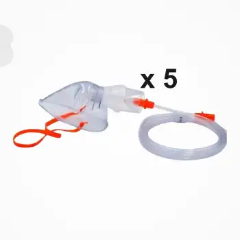 Dur Plast Nebül (Hazneli) Oksijen Maskesi - Pediatrik (Çocuk) - 5 Adet