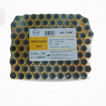 Xinle Vakumlu Jelli Boş Tüp 5 ML (Sarı Kapak) 100lü Paket