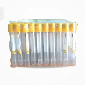 Vacusera Vakumlu Jelli Boş Tüp 5 ML (Sarı Kapak) 100lü Paket