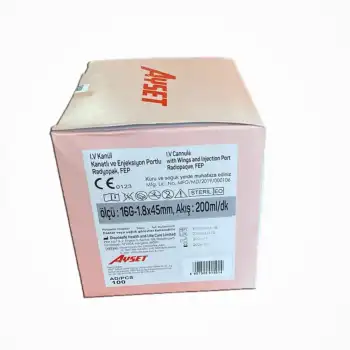 Ayset Branül (İntraket) Gri 16G 100’lü Kutu