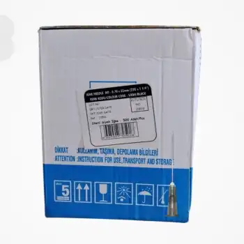 Ayset İğne Ucu Siyah 22G (0.70x32mm) 500lü Paket