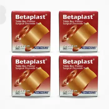 BetaPlast Tıbbi Bez Flaster 2,5cm x 5m - 4 Adet