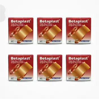 BetaPlast Tıbbi Bez Flaster 2,5cm x 5m - 6 Adet