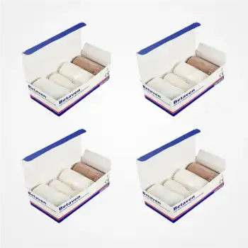 Betaven Dörtlü Çok Katlı Kompresyon Bandaj Sistemi - 4 Paket