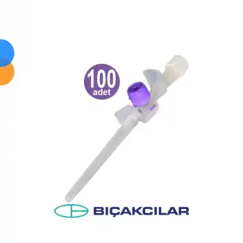 Bıçakcılar Branül (İntraket) Mor (26G) 100lü Kutu