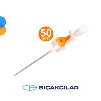 Bıçakcılar Branül (İntraket) Turuncu (14G) 50li Kutu