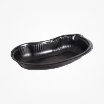 Böbrek Küveti Plastik - Siyah 100lü Paket