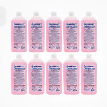 Dermosept Hibisanol Solüsyon Klorheksidin (CHLORHEXİDİNE %4) ( Alkol Bazlı (10%) 1 LT - 10 Adet
