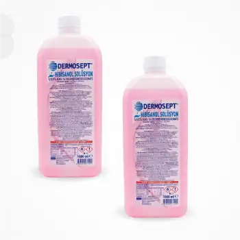 Dermosept Hibisanol Solüsyon Klorheksidin (CHLORHEXİDİNE %4) ( Alkol Bazlı (10%) 1 LT - 2 Adet