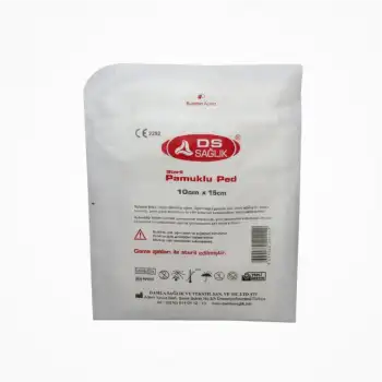 DS Damla Sağlık Steril Pamuklu Ped 10cm x 15cm - 1 Adet