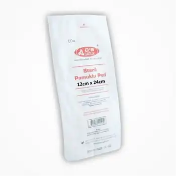 DS Damla Sağlık Steril Pamuklu Ped 12cm x 24cm - 1 Adet