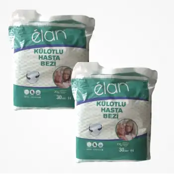 Elan Emici Külot Ultra Extra Large (XXL) Hasta Bezi | 2 x 30lu Paket (60 Adet)