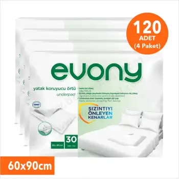 Evony Yatak Koruyucu Serme Örtü 60x90 120li