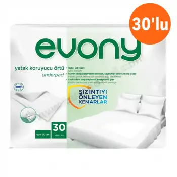 Evony Yatak Koruyucu Serme Örtü 60x90 30lu