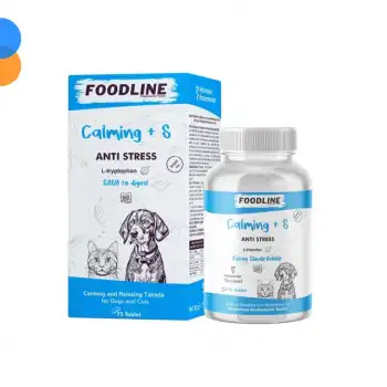 Foodline Calming +S 75 Tablet | Kedi ve Köpekler için Rahatlama ve Gevşemeyi Destekleyici