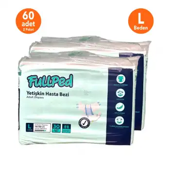 Fullped Yetişkin Belbantlı Hasta Bezi  Large - 60 adet | 2 Paket