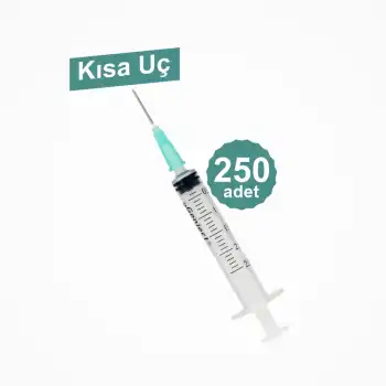 Genject 2,5 ML Enjektör KISA Uçlu (21G/16mm) 250li Kutu