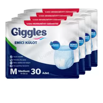 Giggles Emici Külot Medium (M) Hasta Bezi | 120 Adet