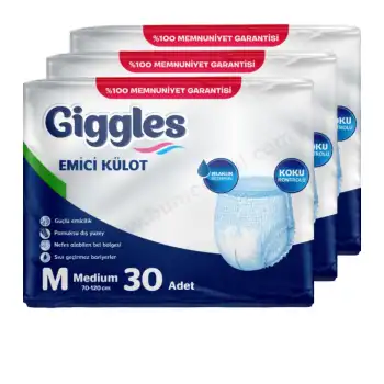 Giggles Emici Külot Medium (M) Hasta Bezi | 90 Adet