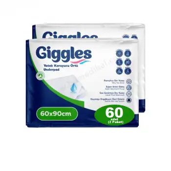 Giggles Yatak Koruyucu Örtü 60x90cm | 60 Adet