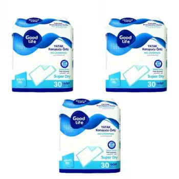 Good Life Yatak Koruyucu 60x90cm - 90 Adet - 3 Paket