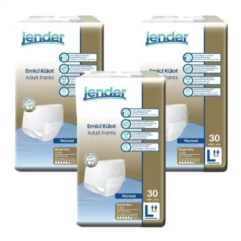 Jender Emici Külot Large (L) Hasta Bezi | 90 Adet - 3 Paket